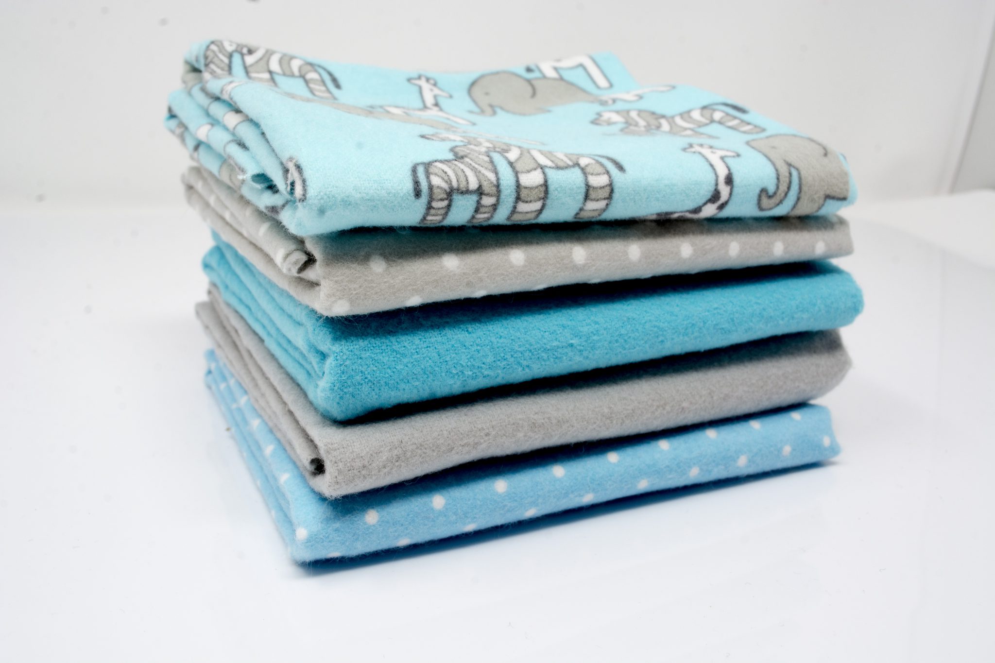 aqua safari flannel cotton fat quarter bundle