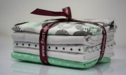 mint grey flannel fat quarters featuring robert kaufman