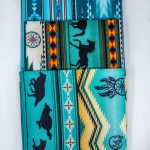 elizabeth studios turquoise horse bison and native american design