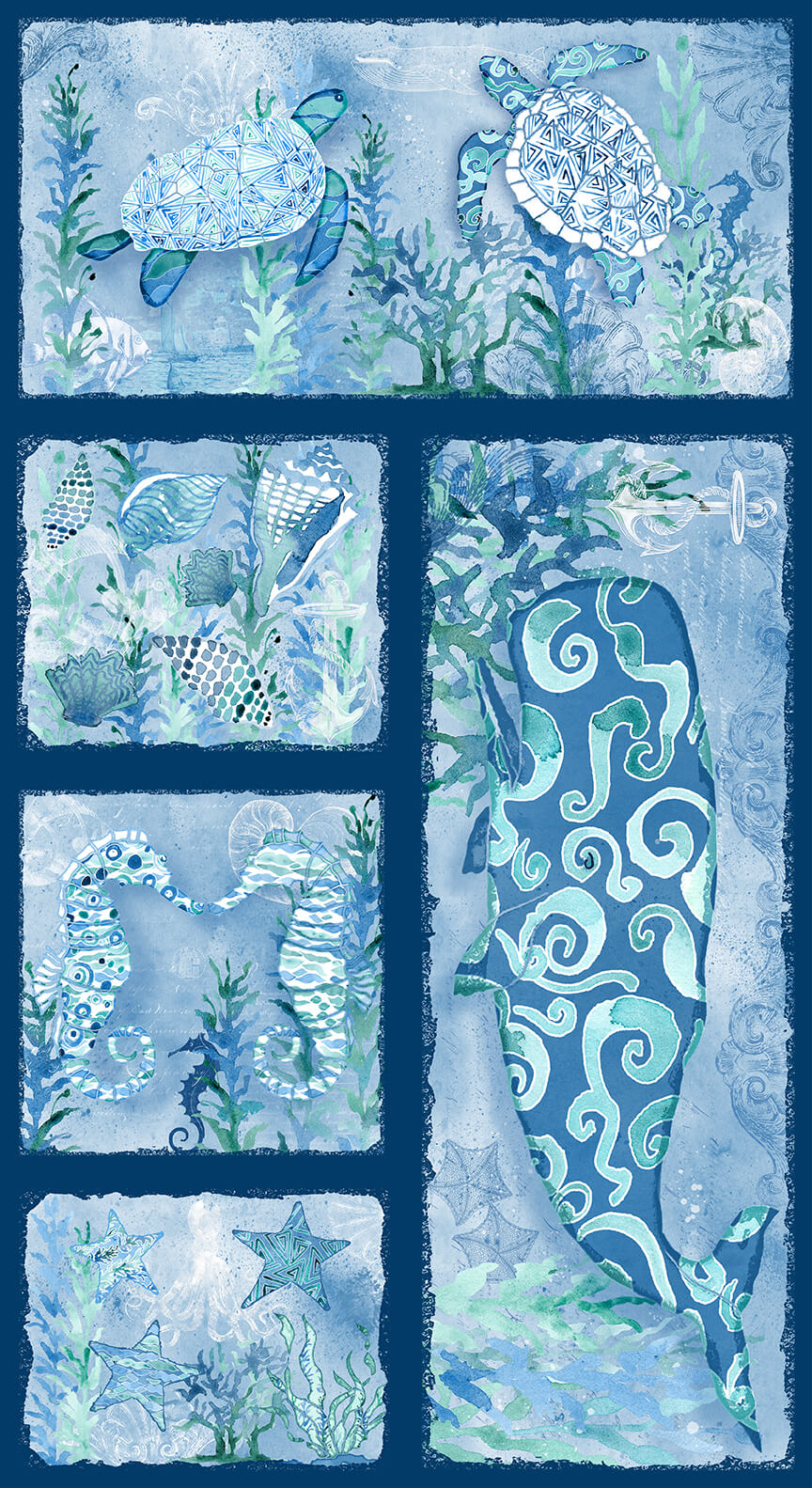 Sea Glass Panel